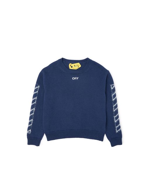 Maglia, bambino, logata. OFF WHITE | KNI00240405